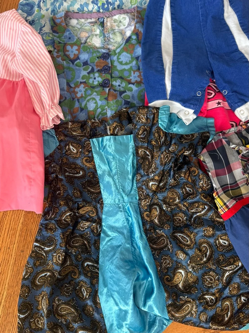 Lot of Vintage toddler girls dresses and clothing.